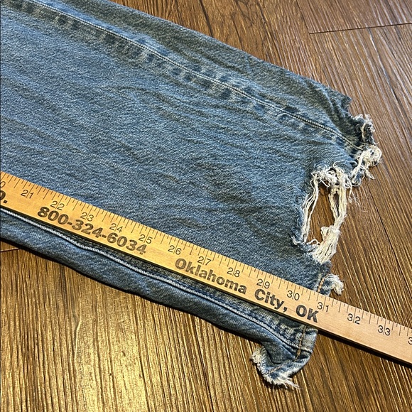 American Eagle Outfitters Light Blue Wide Leg Jeans - Picture 5 of 7